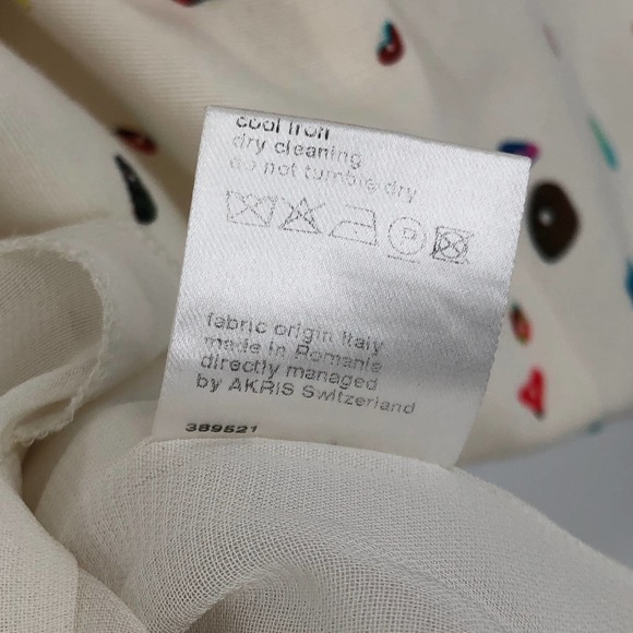 Akris Punto Boulder Print Flounce Hem Dress Cotton Size 6 Retail $1,190 - Picture 15 of 15